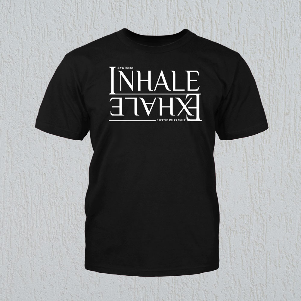 T shirt Inhale Exhale BlackX