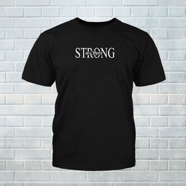 T shirt Strong in Spirit Black